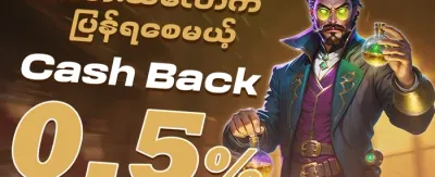 VIP အထူးငွေပြန်အမ်းမှု ပရိုမိုးရှင်း promotion banner